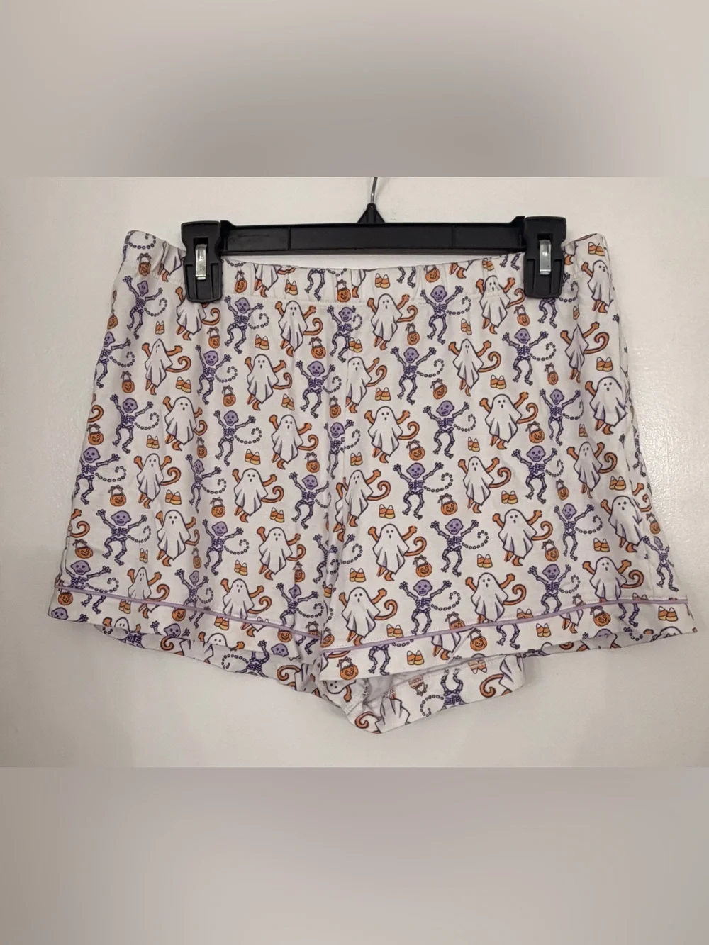 Roller Rabbit Halloween Ghost & Skeleton Cotton Shorts Size Large